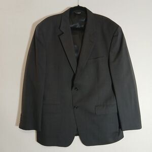Jos. A. Banks Blazer Jacket Men's 44R Black Wool Sports Coat 100% Wool #639